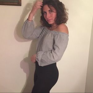 Cropped-off the shoulder